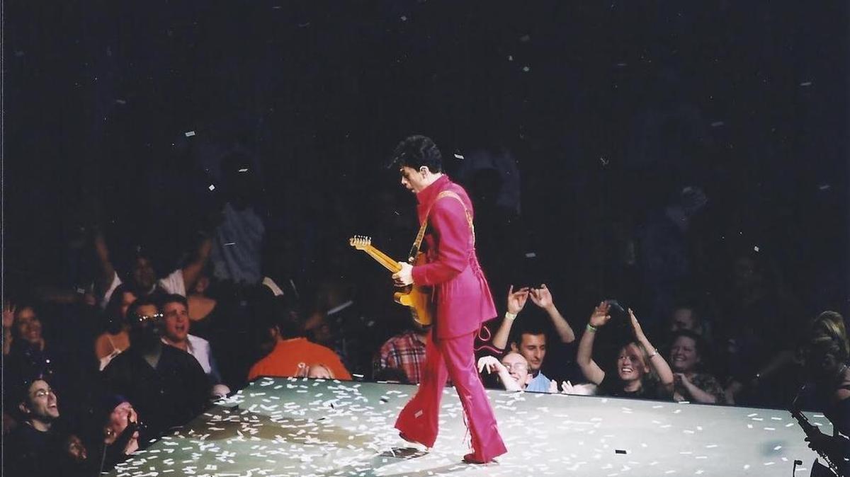 Prince played the Bryce Jordan Center in 2004 before a sold-out crowd. He died Thursday at home.