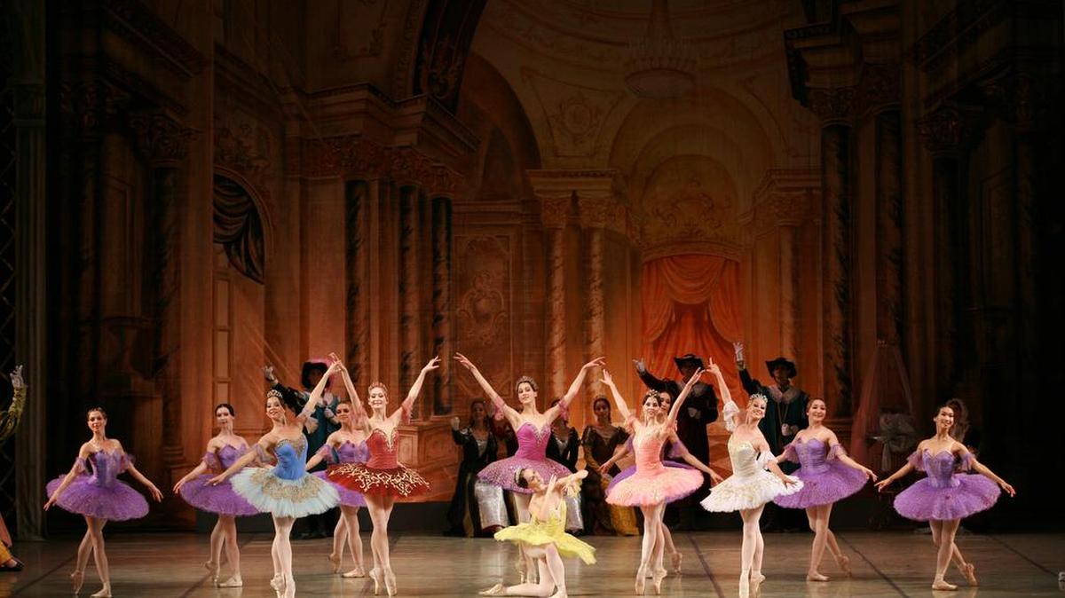 Dancers take the stage in Moscow Festival Ballet’s “Sleeping Beauty.”