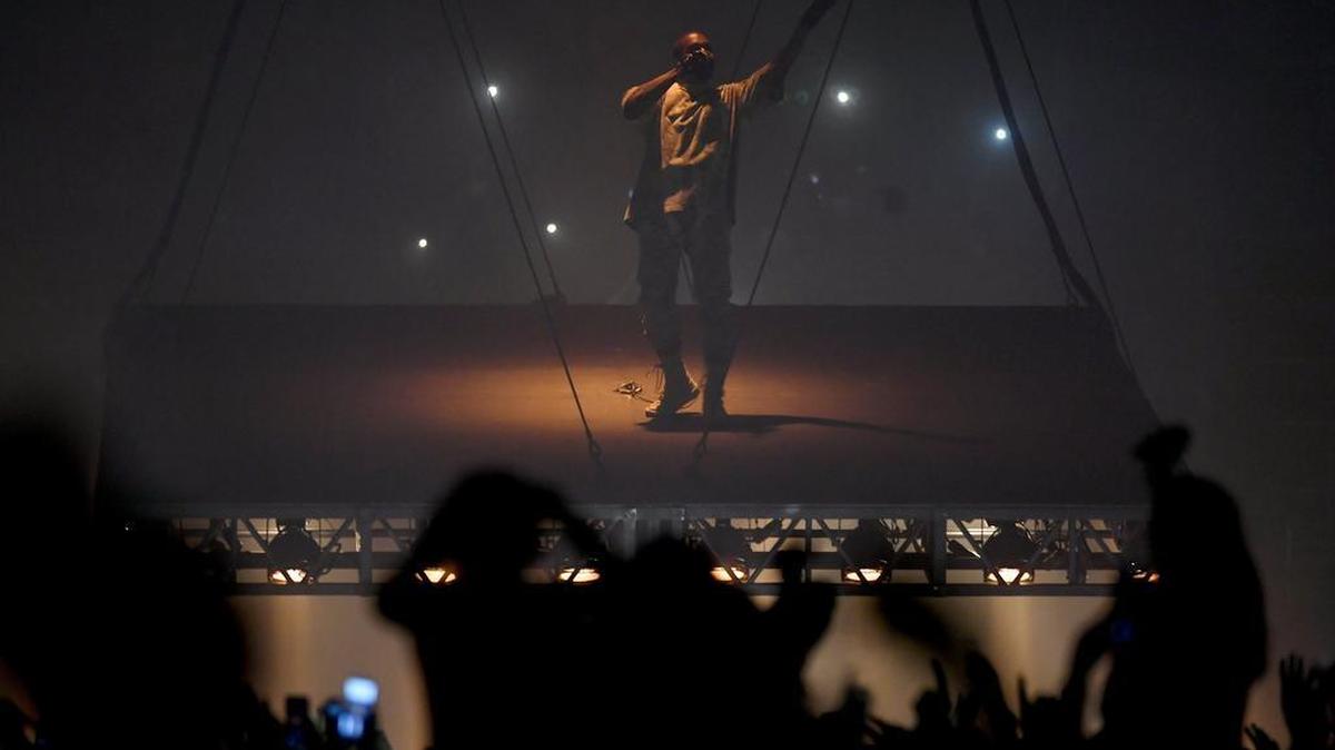 Kanye West makes a stop at the Bryce Jordan Center as part of his “Saint Pablo” tour on Friday.