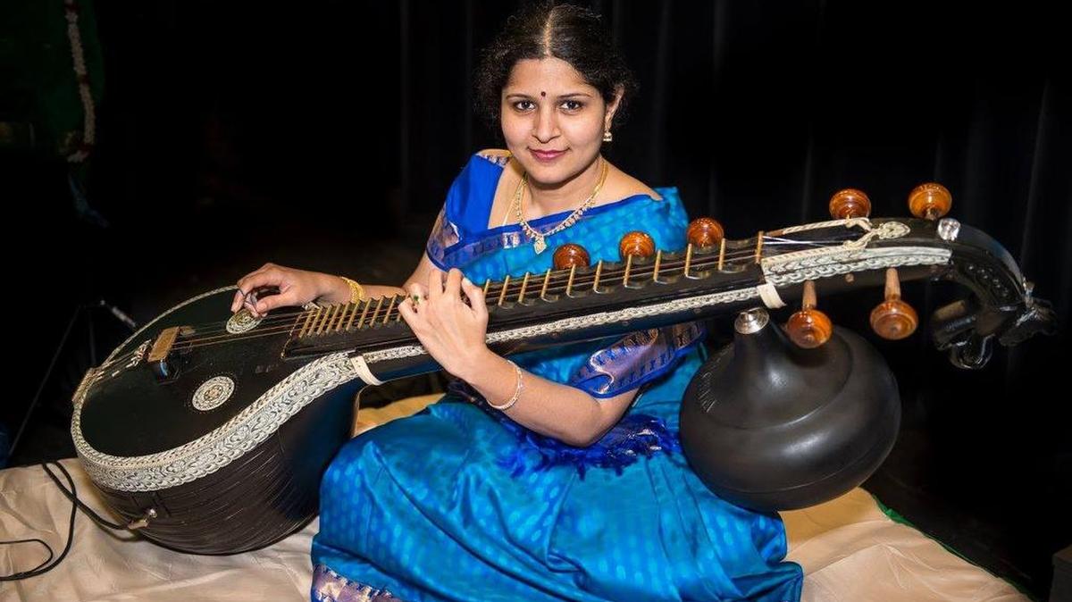 Preetha Narayanaswamy will play the Saraswati veena, a stringed instrument from India, during the Happy Valley Indian Music Festival’s opening night Friday.