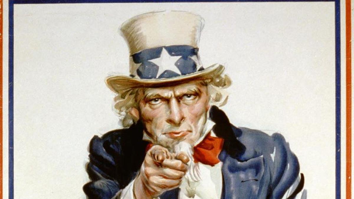 James Montgomery Flagg’s “I Want You” color lithograph poster from 1917 will be on display in the Palmer Museum of Art’s “American Art in the Shadow of World War I” exhibit.