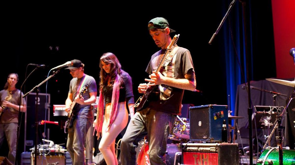 The Perkloators have been playing together for four years.