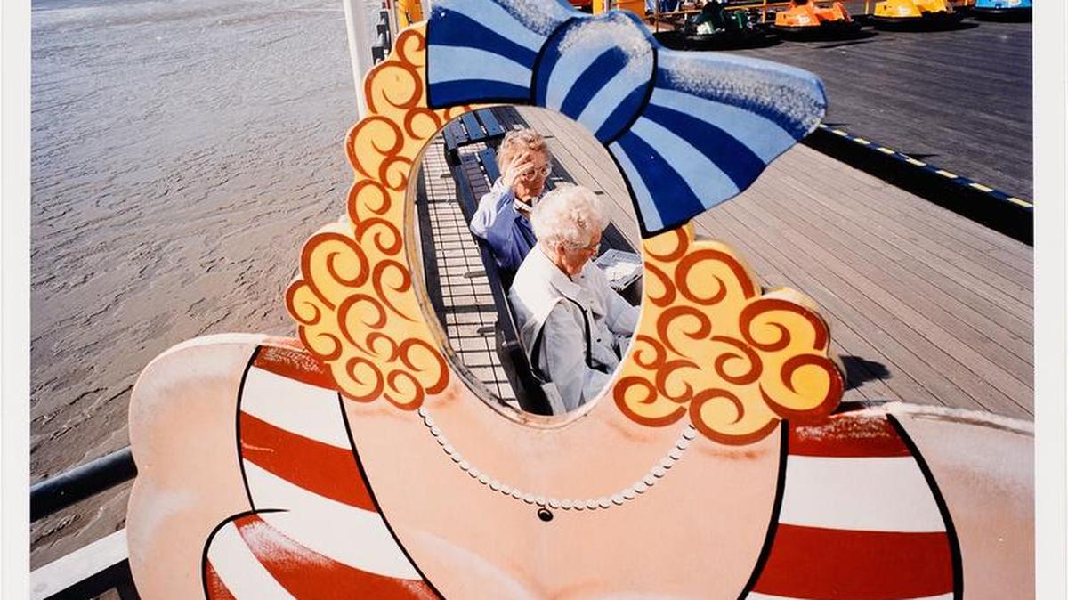 “Weston Super Mare,” a 2002 photograph by David Graham, is one of 18 selections in the “Consciously Surreal” exhibit.