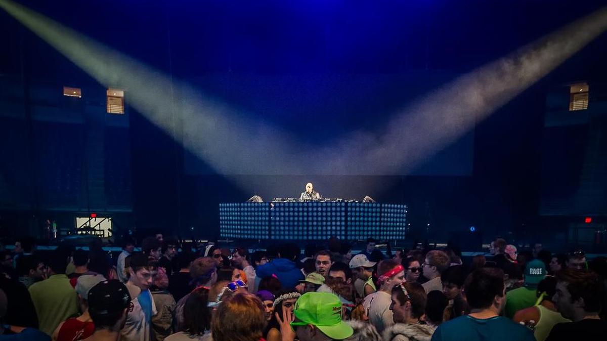 DJ Alex Nepa opens for Tiesto at the Bryce Jordan Center on Feb. 26, 2013.