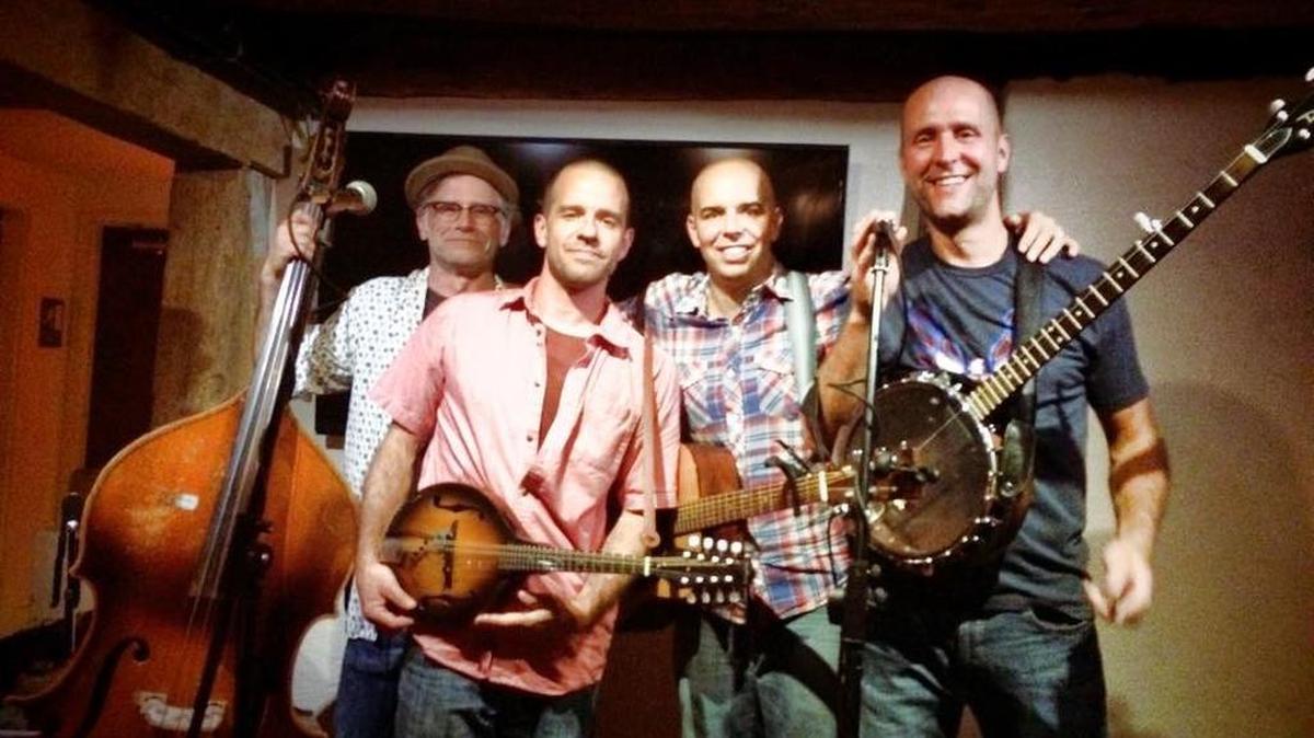 Feats of Strength, from left: Jim Baughman, Kevin Briggs, Brad Fey and Jeremy Frank play weekly at Happy Valley Brewery.