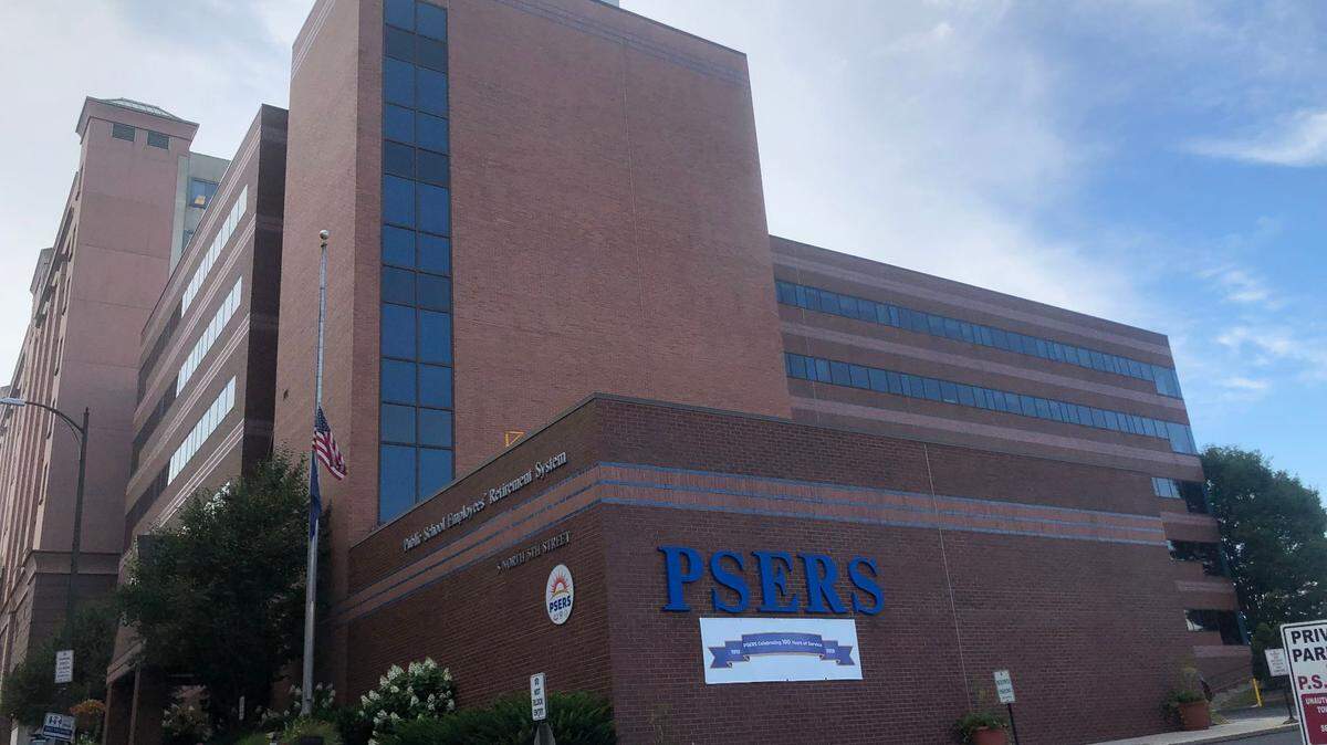 The PSERS building in Harrisburg.