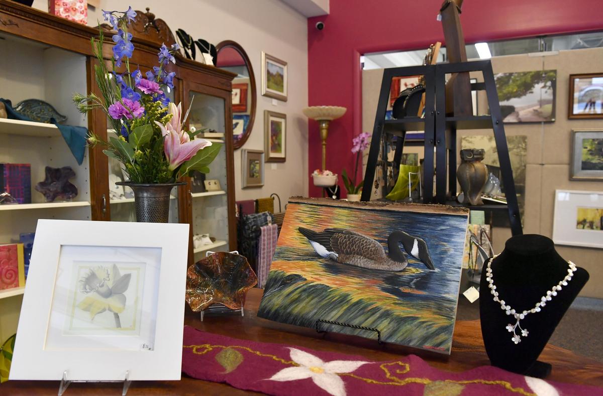 Local artists’ work is on display at Art a la Carte in Bellefonte on Thursday, May 9, 2019. The shop is set to close in late February.