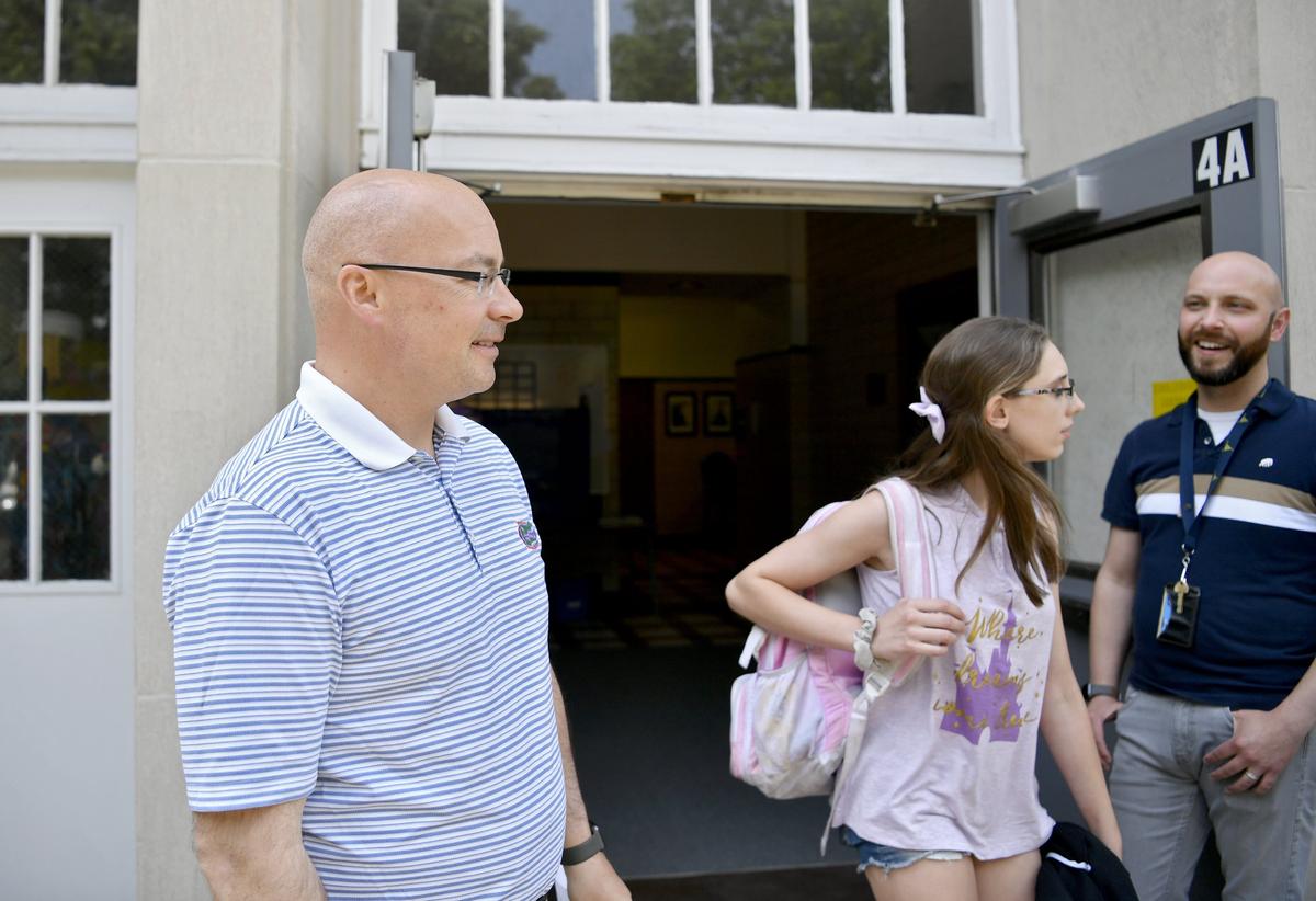 Delta Director Jon Downs says he’ll miss the “stoop” of the Fairmount building where the middle school students enter and leave for the day. State College Area’s Delta program will move to a new building on the school's main campus in the fall, leaving behind the Fairmount Building.
