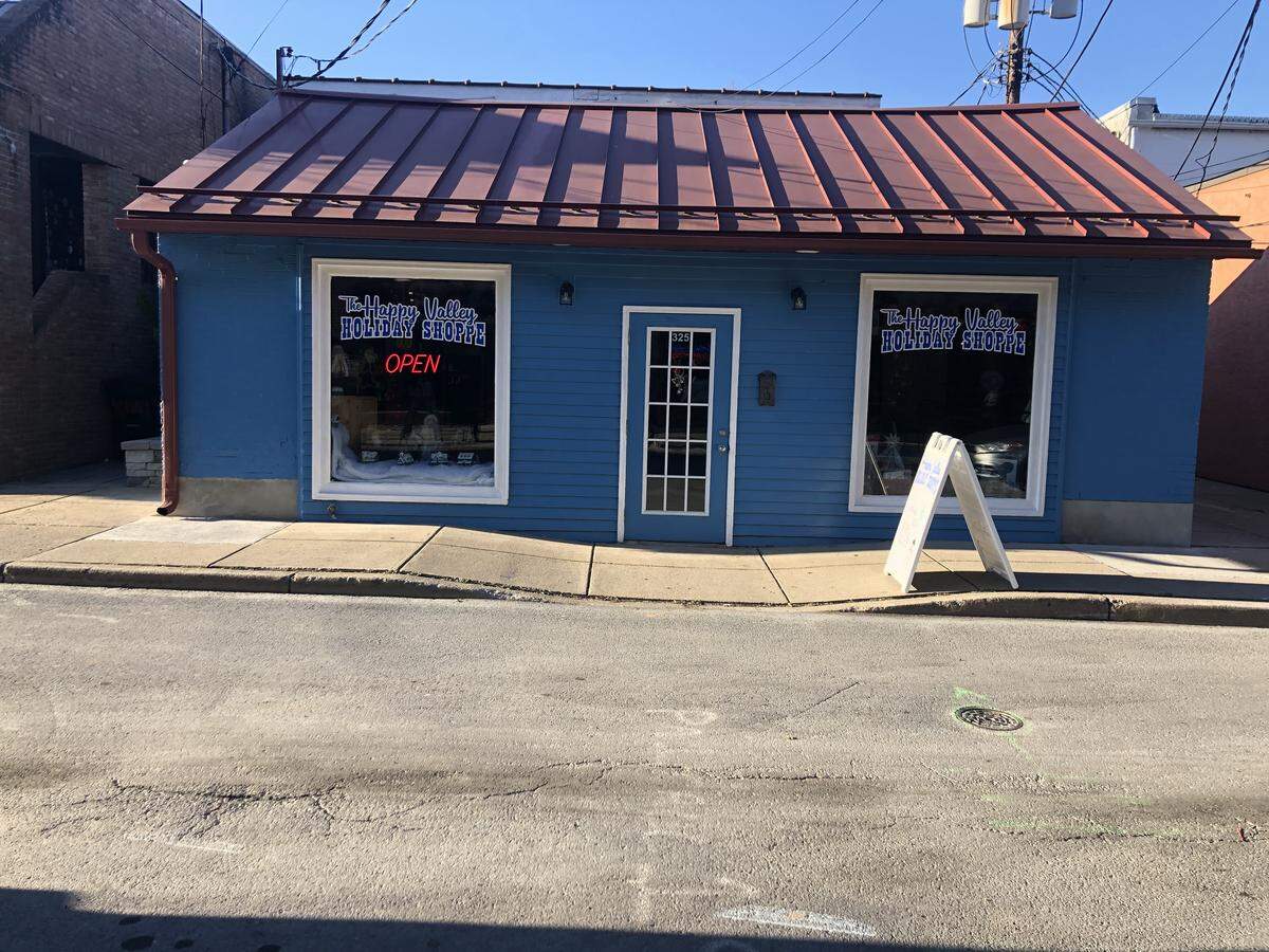 The Happy Valley Holiday Shoppe opened last week in downtown State College. Owner Michael Kelley said merchandise will rotate with the holidays.