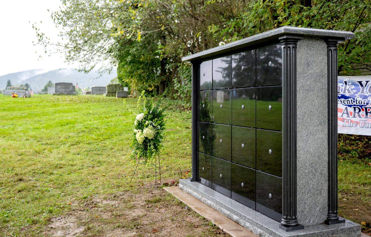 A new columbarium for unclaimed cremains is located at the Union Cemetery in Bellefonte.