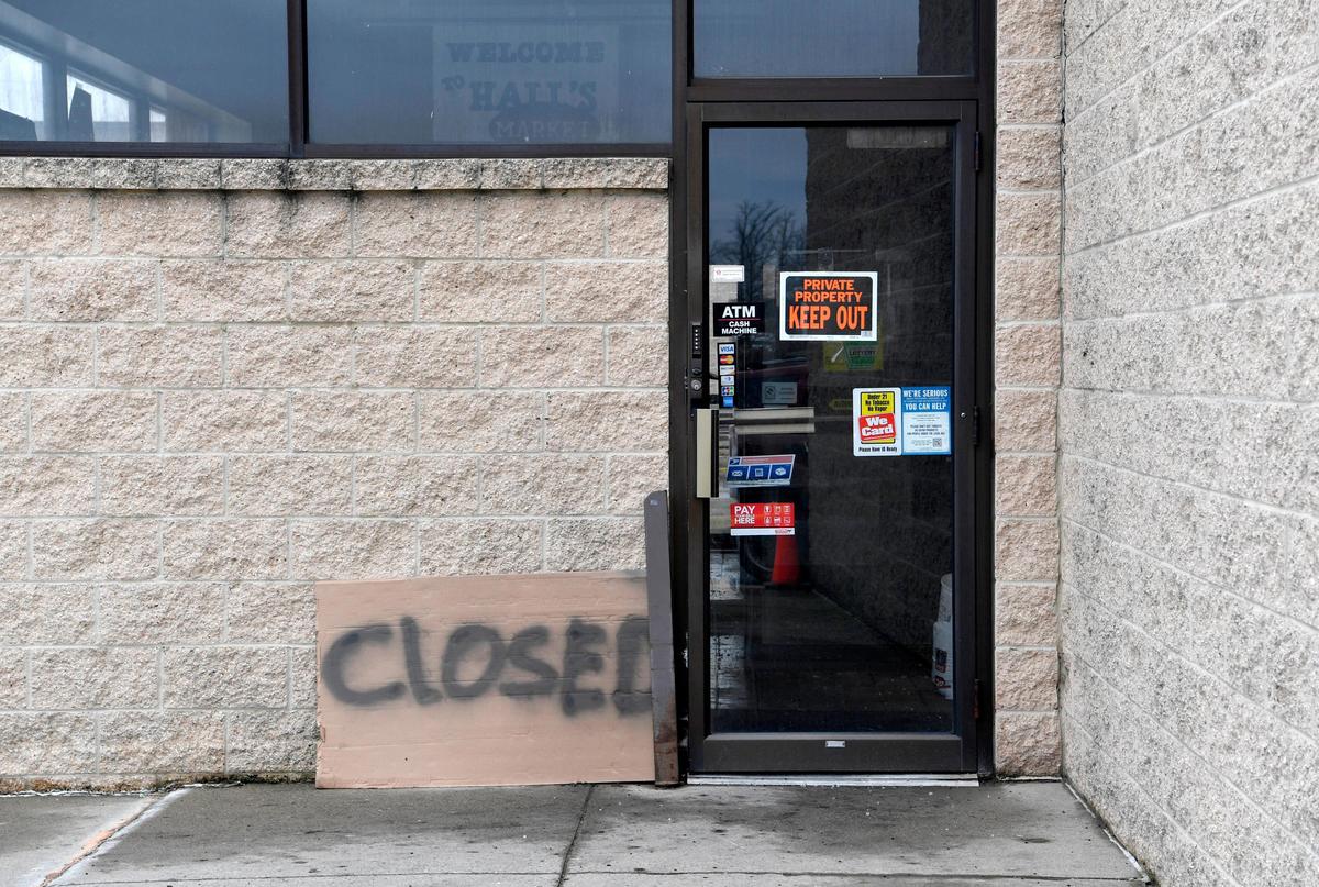 Hall’s Market in Snow Shoe is closed after suffering a fire in the early hours of Tuesday, Feb. 25, 2020.