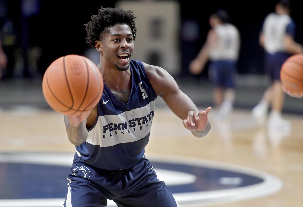 Penn State sophomore guard Jamari Wheeler during practice on Tuesday, Oct. 16, 2018.