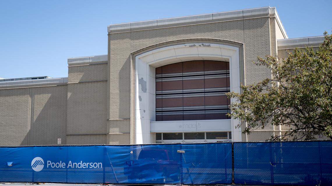 Construction is ongoing at the Nittany Mall for the Happy Valley Casino on Thursday, Aug. 28, 2025.  