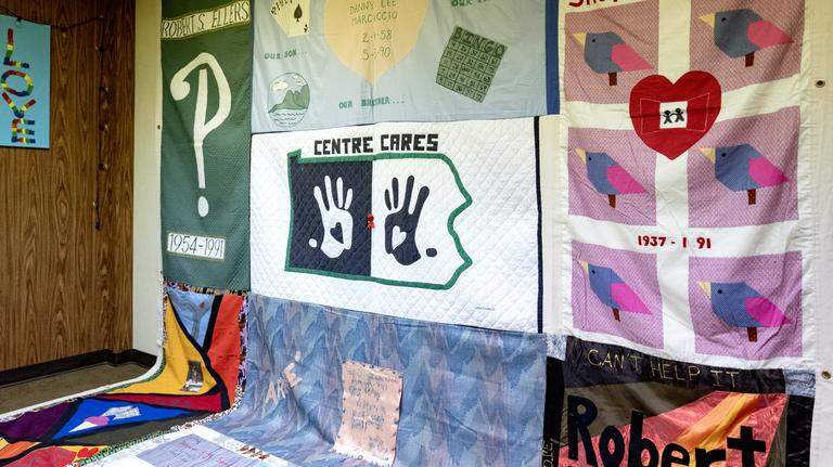 ‘More than remembrance.’ Sections of AIDS Memorial Quilt on display in State College