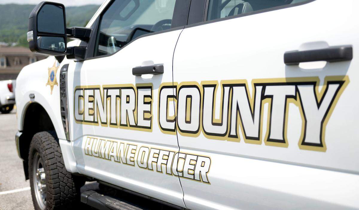 The Centre County humane officer truck has temperature controlled kennels to transport animals.