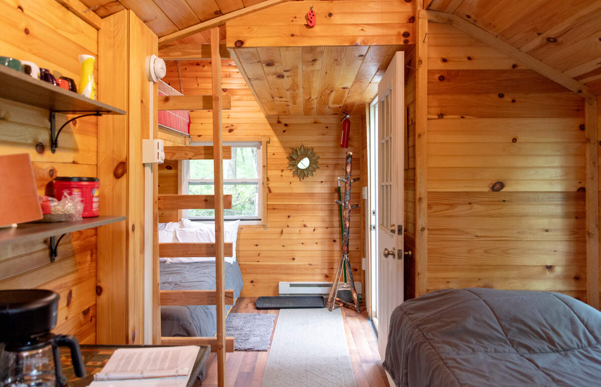 A look inside a unique treehouse Airbnb in Huntingdon.