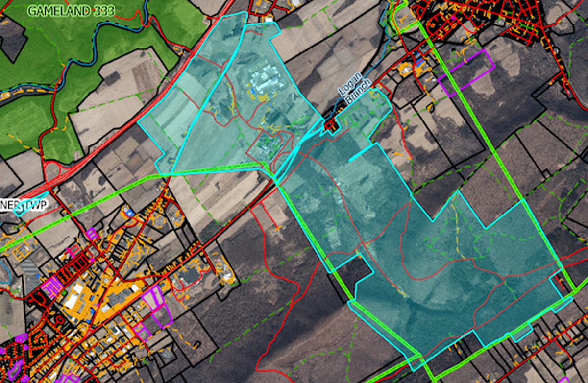 State Reps. Paul Takac, D-College Township, and Kerry Benninghoff, R-Bellefonte, introduced a bill that would transfer about nine acres of state government property (far left) near Interstate 99 and Shiloh Road to a developer.