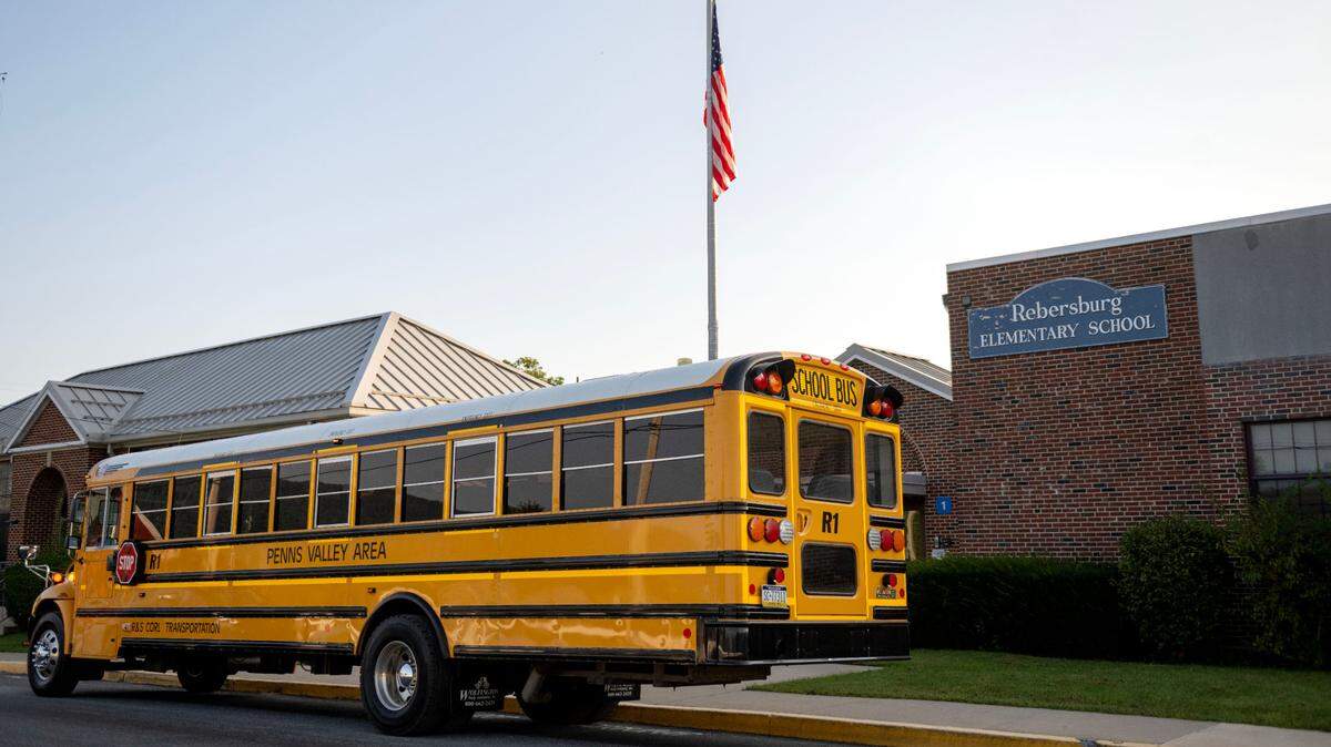 Miles Township Elementary, pictured here on the first day of school in 2024, could soon close. Penns Valley administrators will present a proposal at a public hearing on May 12.