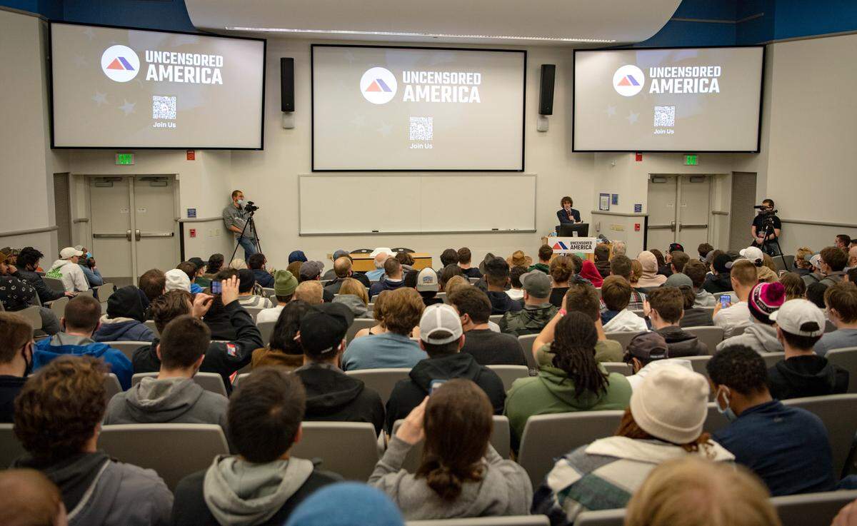 Uncensored America hosted the Milo Yiannopoulos “Pray the Gay Away” event in the Thomas Building on Wednesday, Nov. 3, 2021.