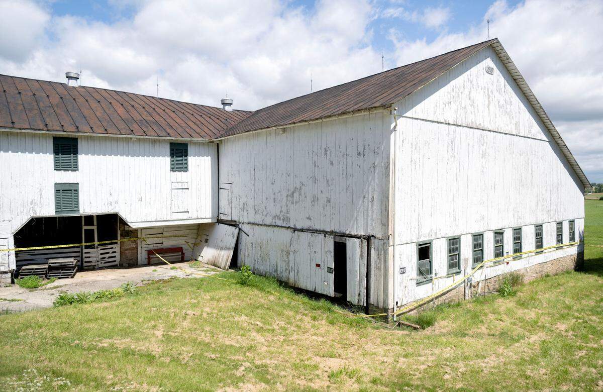 No trespassing and keep out signs can be seen on Kepler barn from West Pine Grove Road on Tuesday, May 28, 2024.