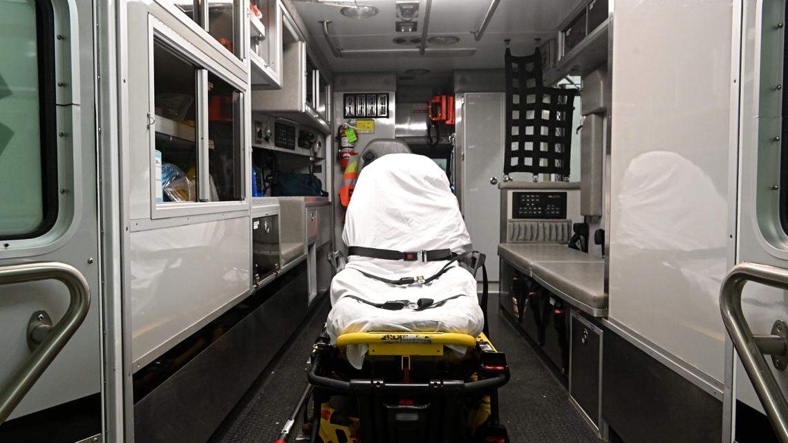 A look inside one of the ambulances at Port Matilda EMS station on Friday, March 10, 2023.