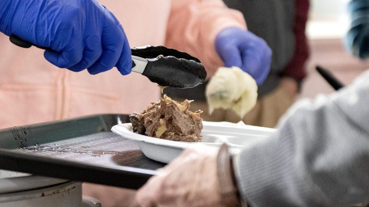 Volunteers from Watermarke Church help serve lunch to those in need during the Bellefonte Community Lunch Program on Wednesday, Nov. 19, 2025 at Trinity UMC. April is National Volunteer Month.