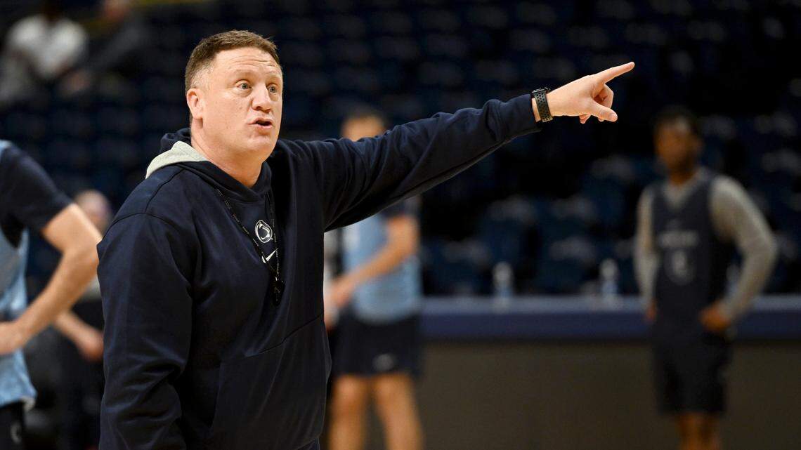 Penn State men’s basketball loses to 22-point underdog Bucknell. What coach Mike Rhoades said