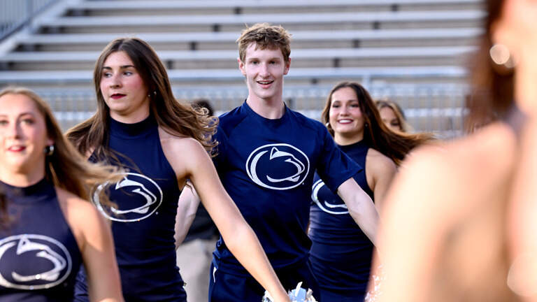 Penn State’s first male Lionette is ready to take the field at Beaver Stadium
