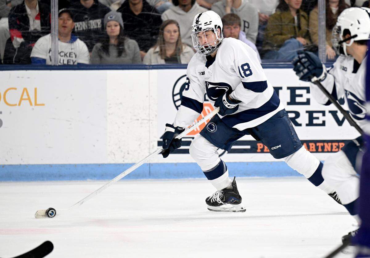 Penn State's Aiden Fink during the game against Stonehill on Friday, Oct. 24, 2025.  