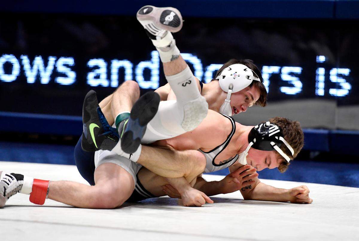 Penn State’s Drew Hildebrandt, pictured here in a Feb. 20 photo, is listed as the No. 2 preseed for the Big Ten Championships.