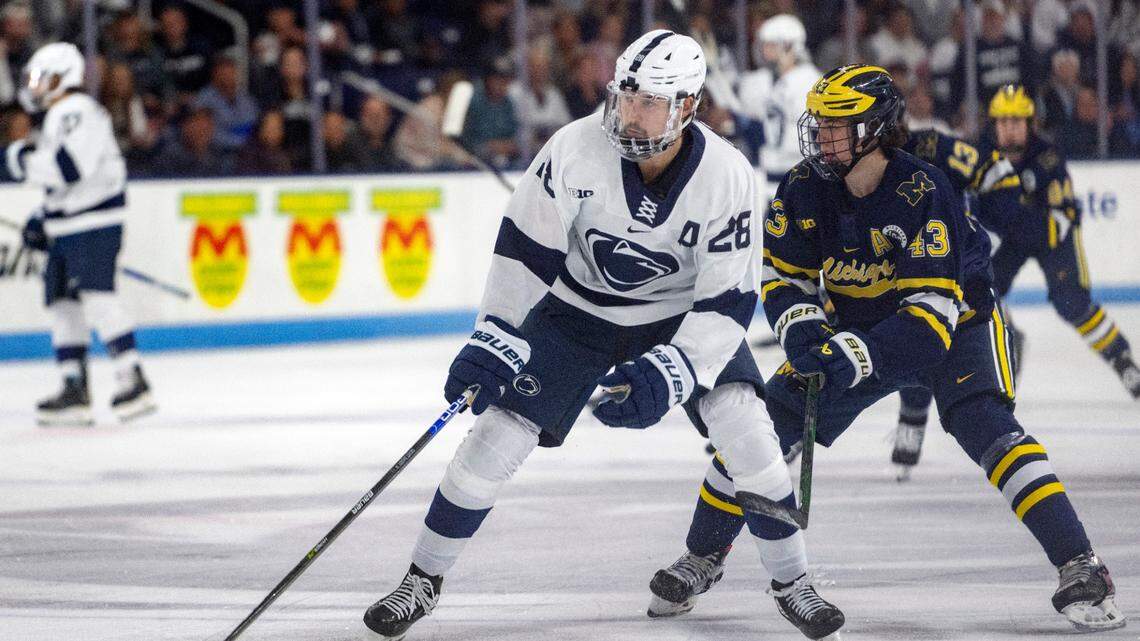 Photos: No. 13 Penn State men’s hockey upsets No. 1 Michigan at Pegula Ice Arena