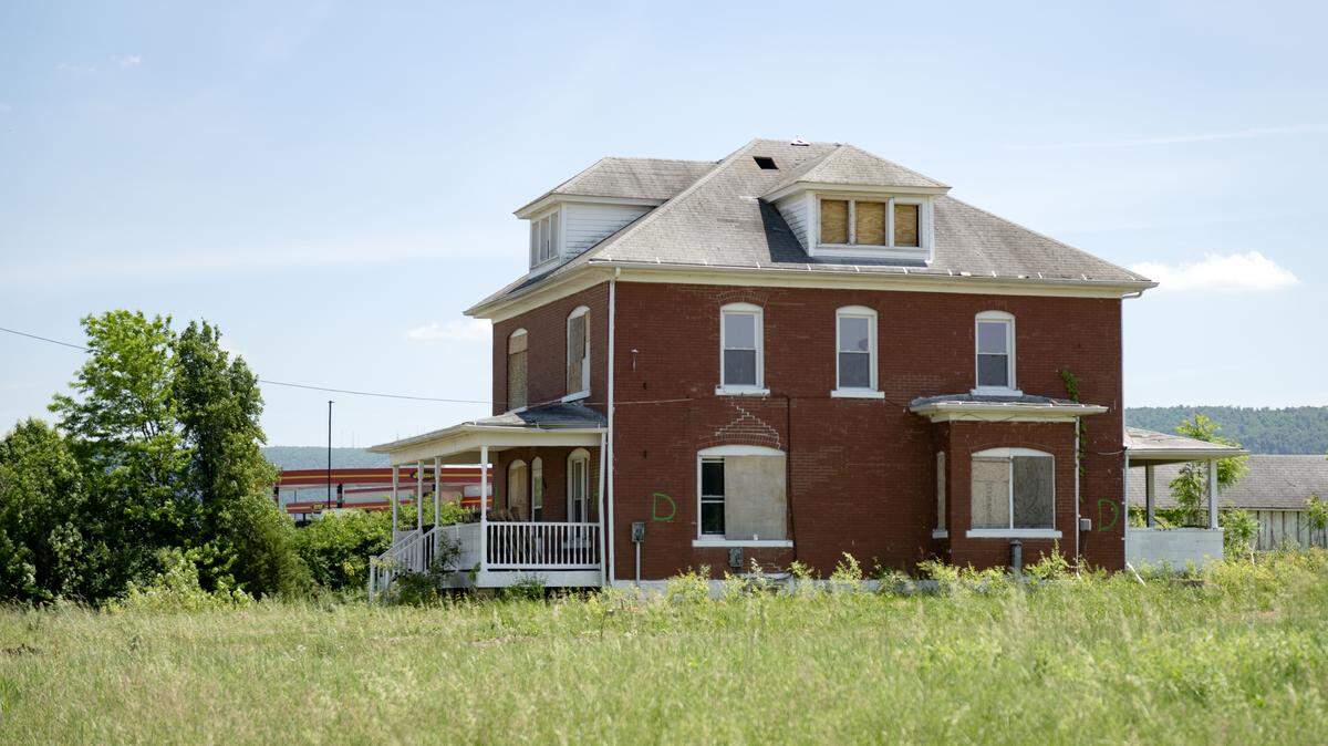 The structure at 116 Paradise Road in Benner Township on Friday, June 5, 2026.