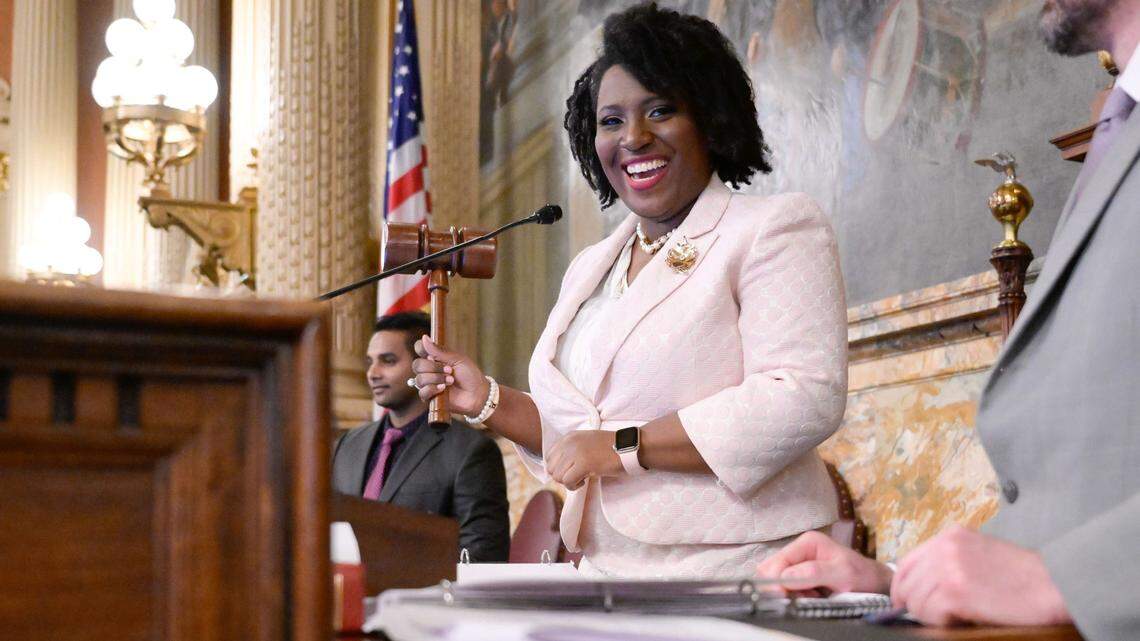 Joanna McClinton is the first woman and second Black person to serve as Pennsylvania House speaker.