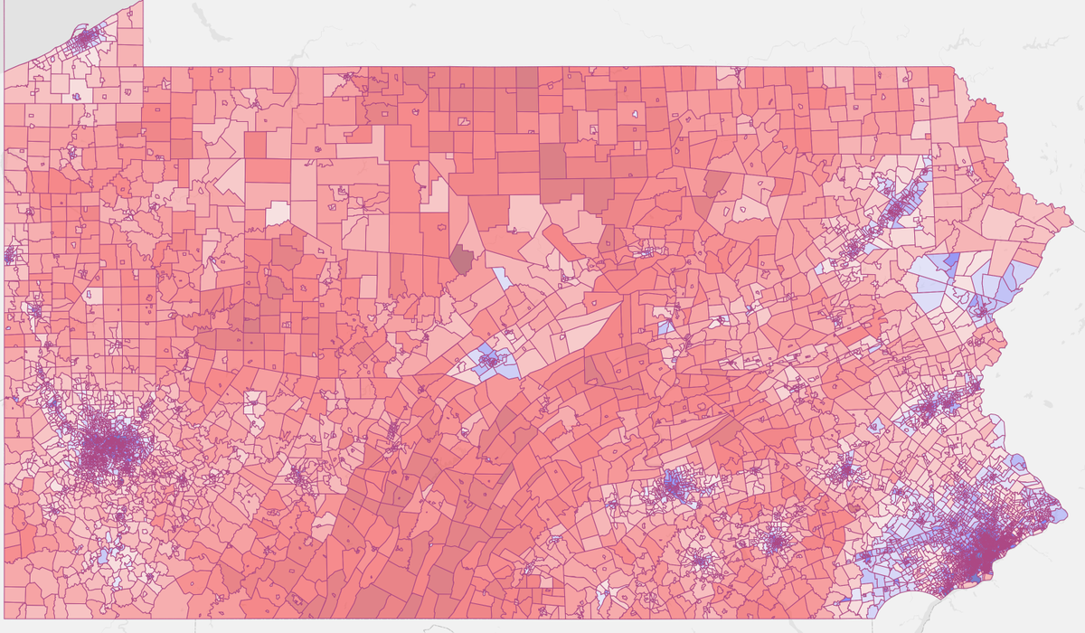 How Pennsylvania votes in statewide elections.