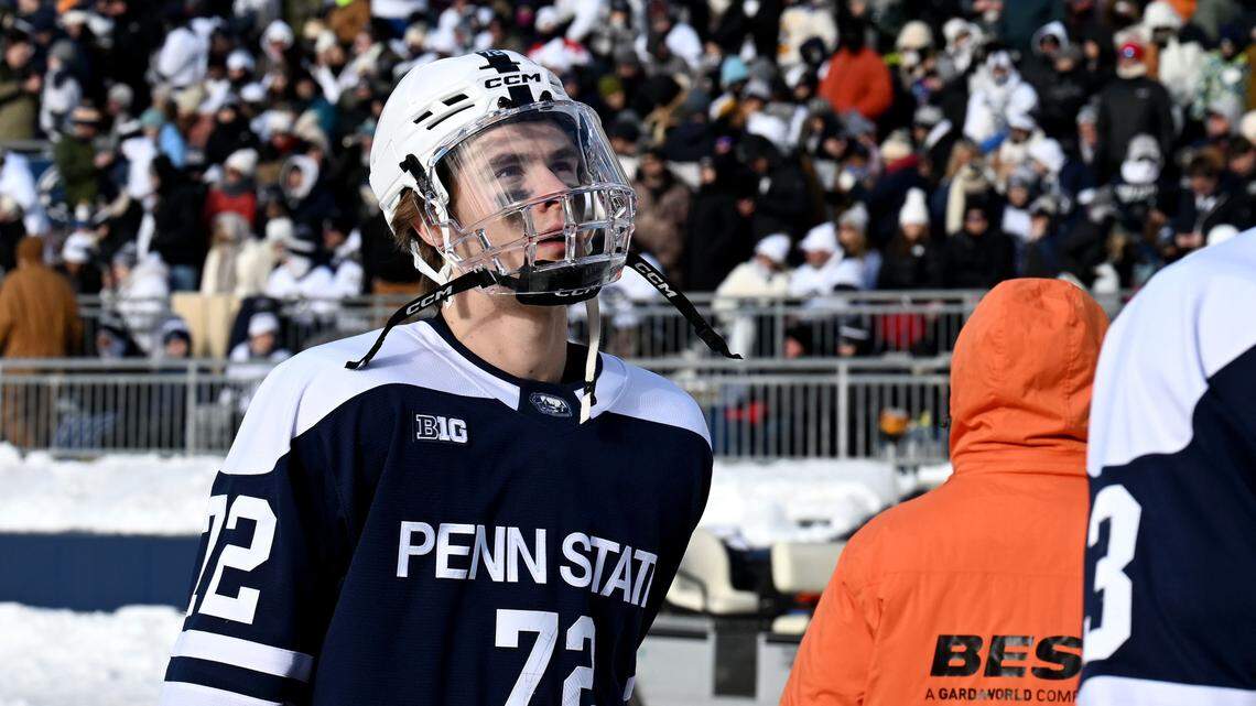 Penn State hockey star Gavin McKenna faces felony, accused of assault in State College