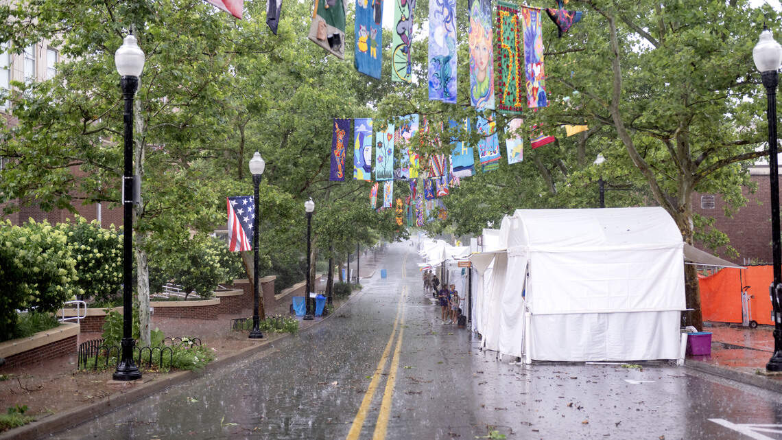 Heavy rains impact State College area during Arts Fest; flood watch is in effect
