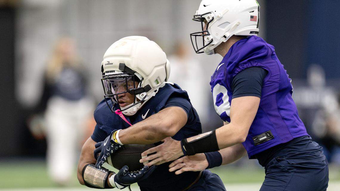 Why Penn State’s running backs are ‘not too worried’ about carrying on storied tradition