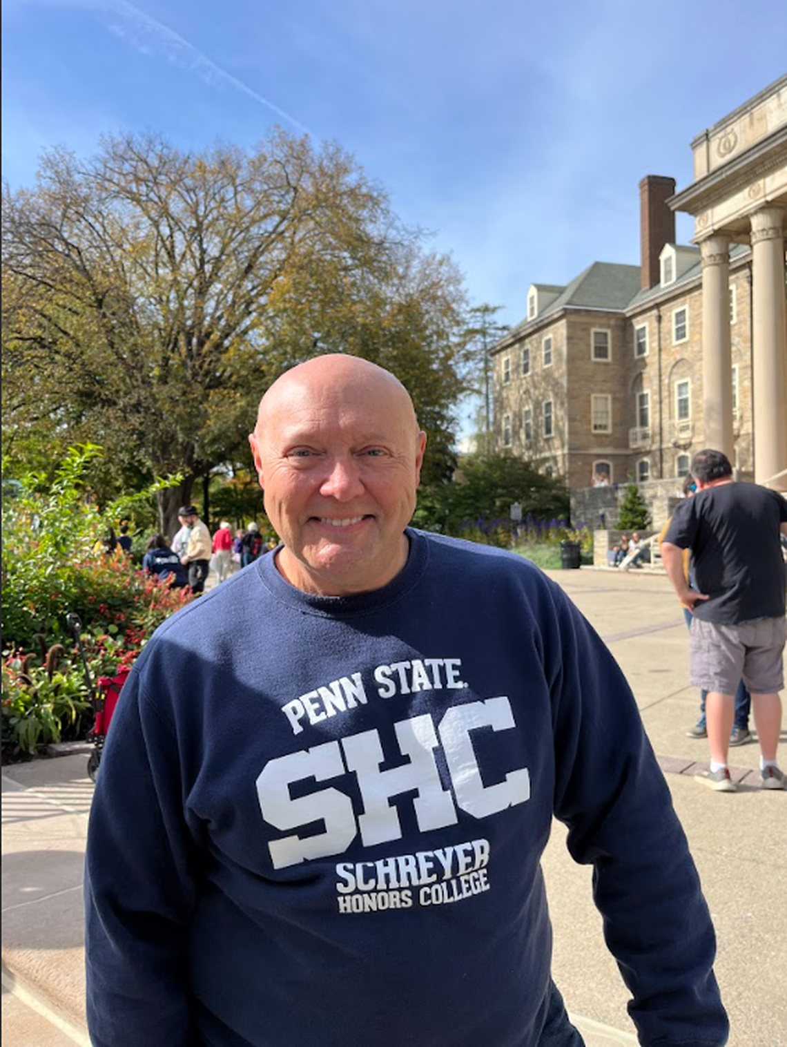Ray Bilger, a United States Air Force veteran with more than 40 years of experience, attended Saturday’s No Kings rally in protest of the actions of President Donald Trump and his administration. The event was one of more than 2,500 scheduled No Kings protests to take place across the country Saturday.