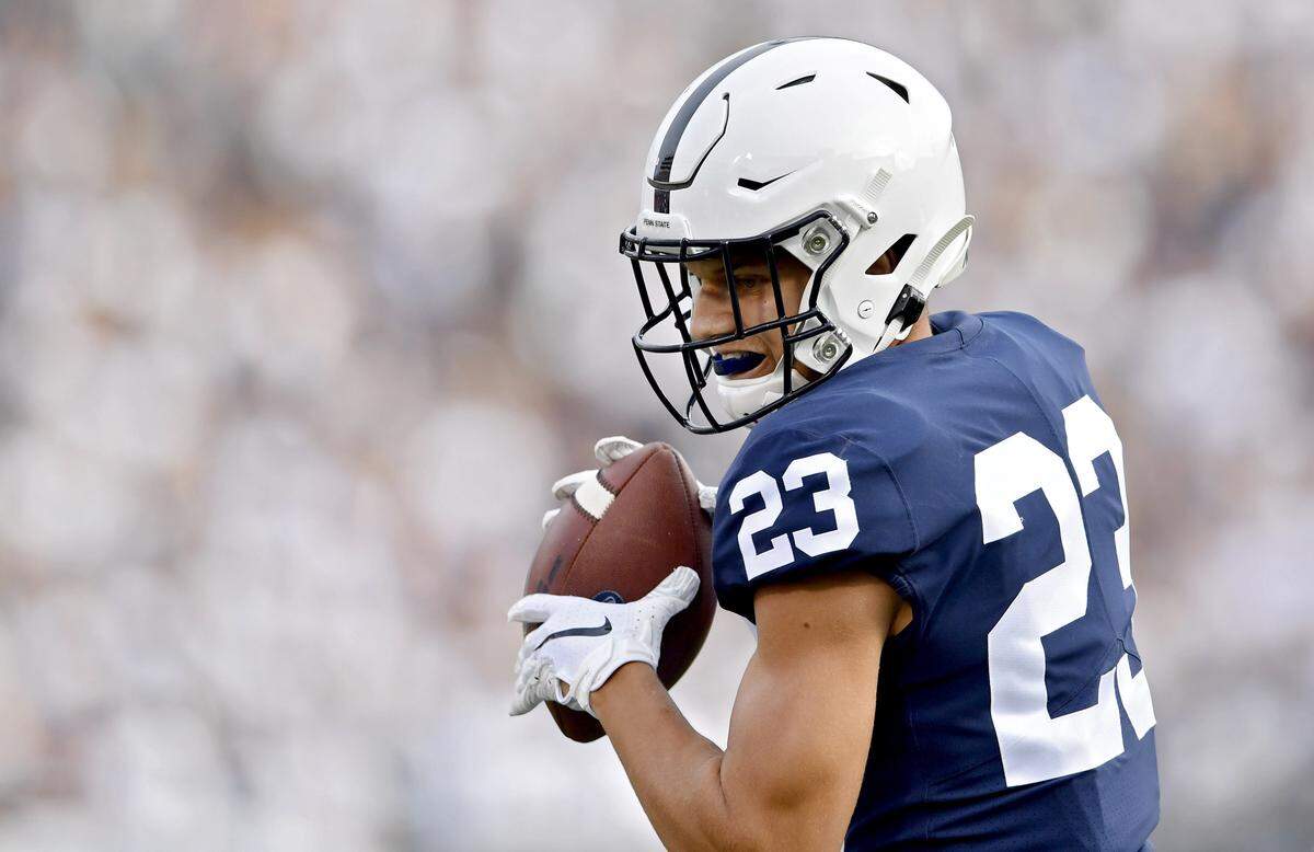 Penn State wide receiver Weston Carr makes a catch during the game against Idaho on Saturday, August 31, 2019.