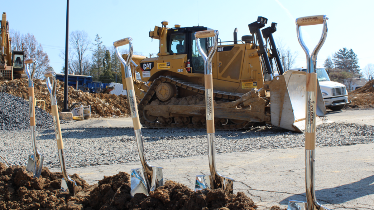 Shovels ready to break ground at site of The Retreat at Westerly, located at 462 Westerly Plaza in State College Borough.