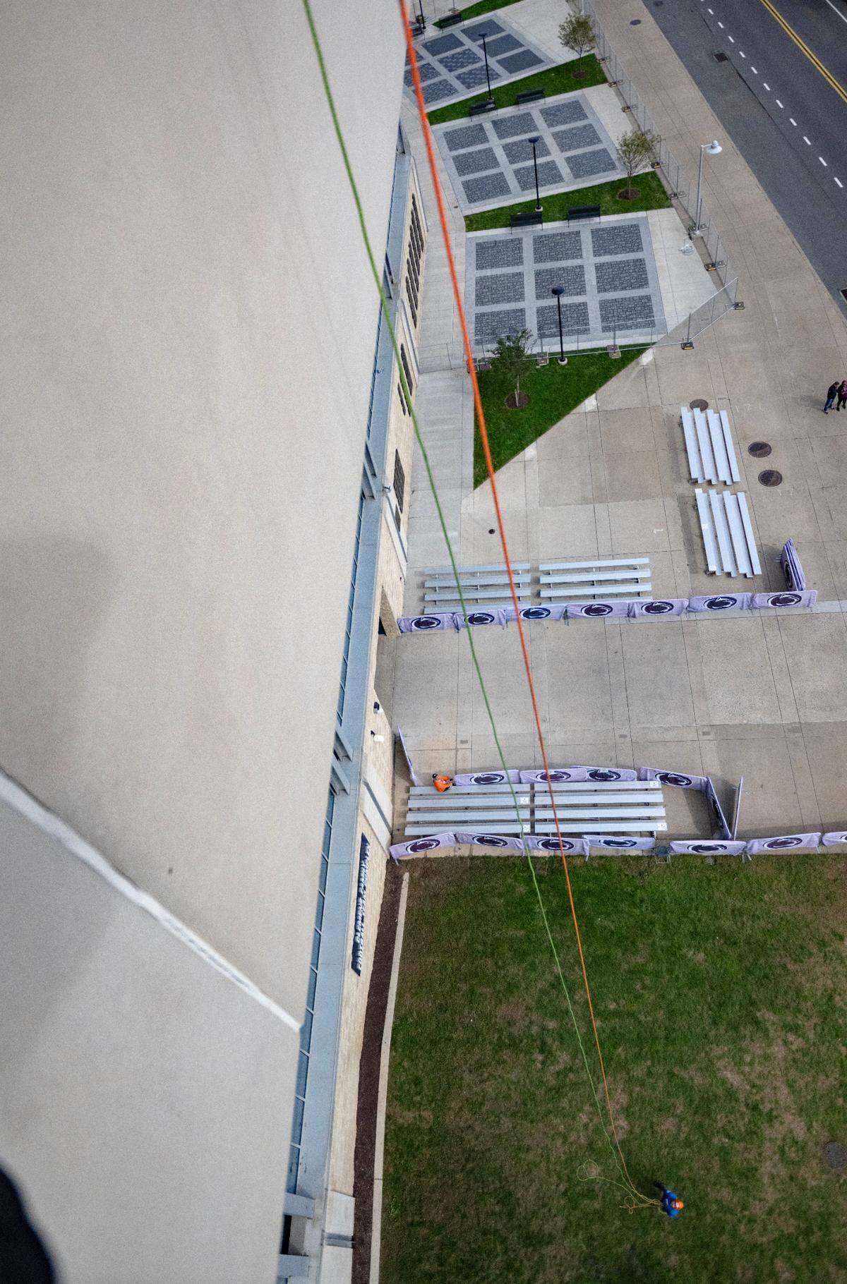 A look down from the top.
