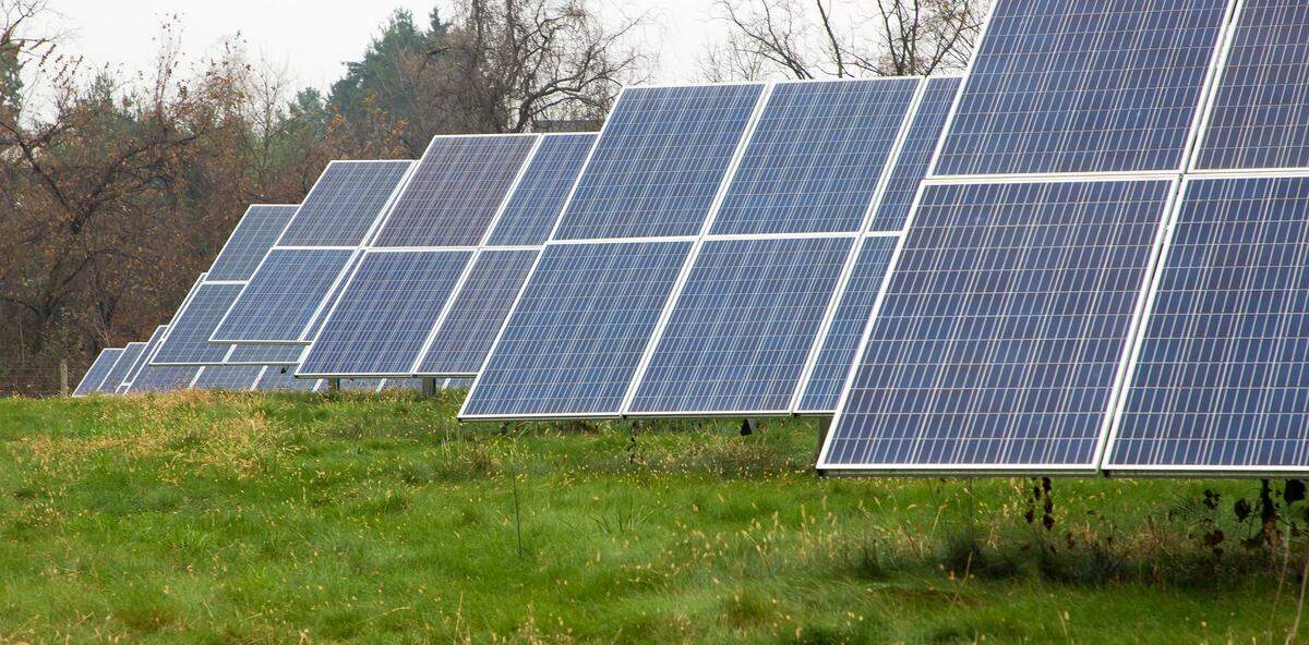 Solar panels are pictured in Elizabethtown, Pennsylvania. If a Solar Power Purchase Agreement moves forward in Centre County, a 22-megawatt solar array would be built in Walker Township.