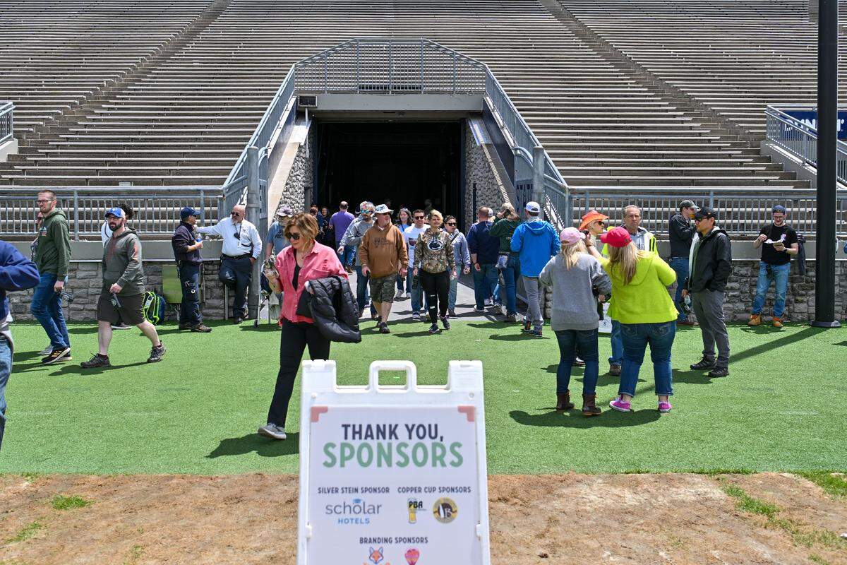 The first-ever Hoppy Valley Brewers Fest took place Saturday at Penn State’s Beaver Stadium. Organizers hope to make it an annual event.