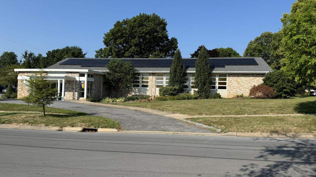 University Mennonite Church installed a solar array on its roof in 2023.