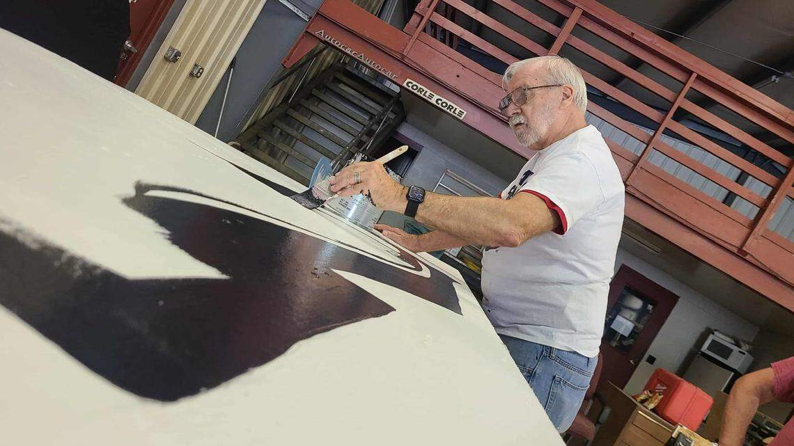 Philipsburg’s beloved big Santa was destroyed last winter. How it came back to life