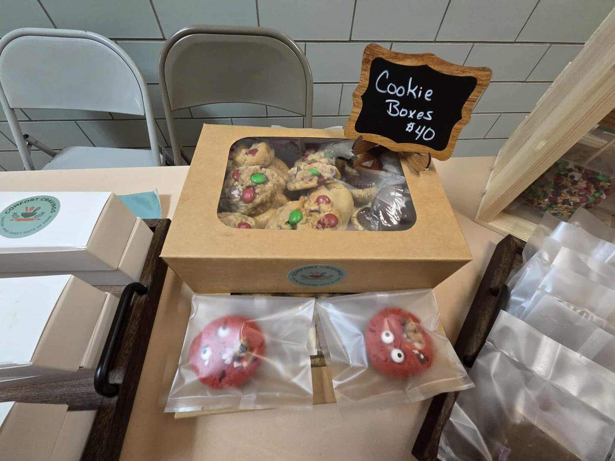 A mixed cookie box from Comfort Cravings. 