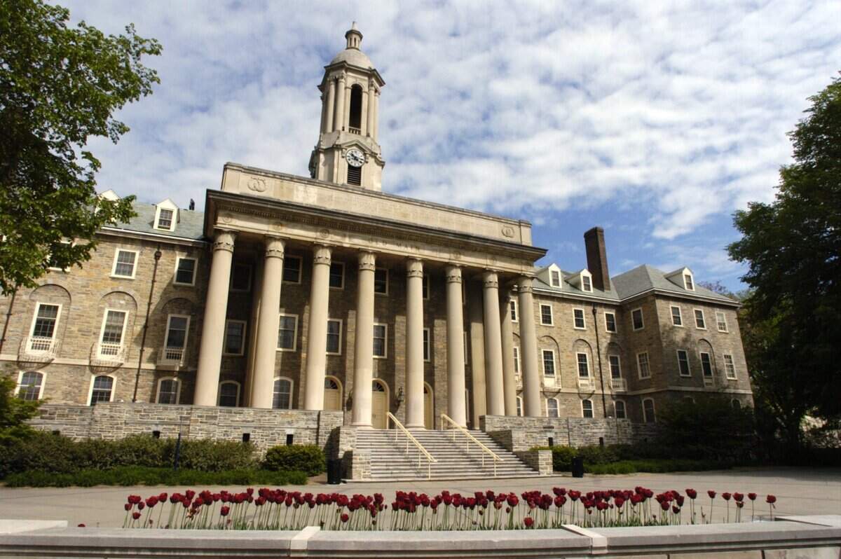 The Penn State University Old Main building May 9, 2006.