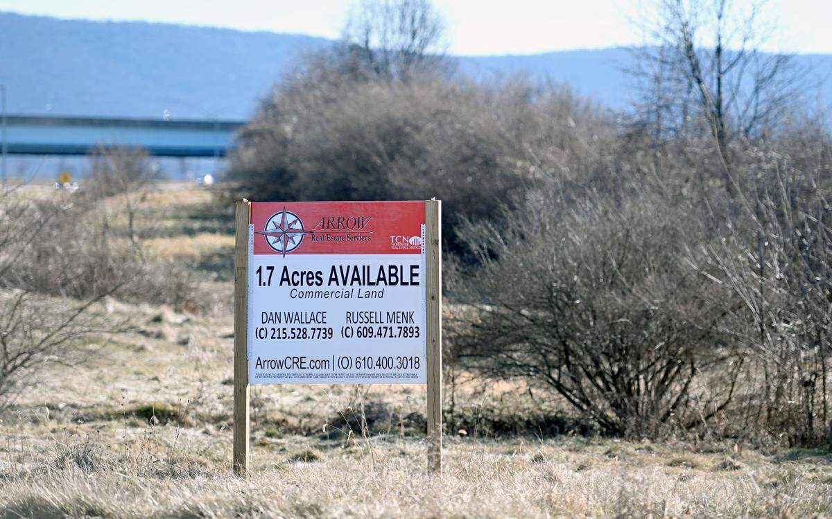 A property for sale along Benner Pike on Tuesday, Feb. 6, 2024.
