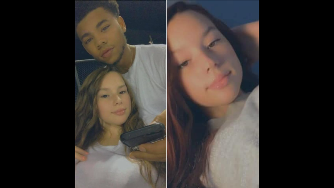 Haylee Hobbs, 16, (right) was taken by her ex-boyfriend, 18-year-old Carlos Jones (top left), according to police in Pennsylvania.