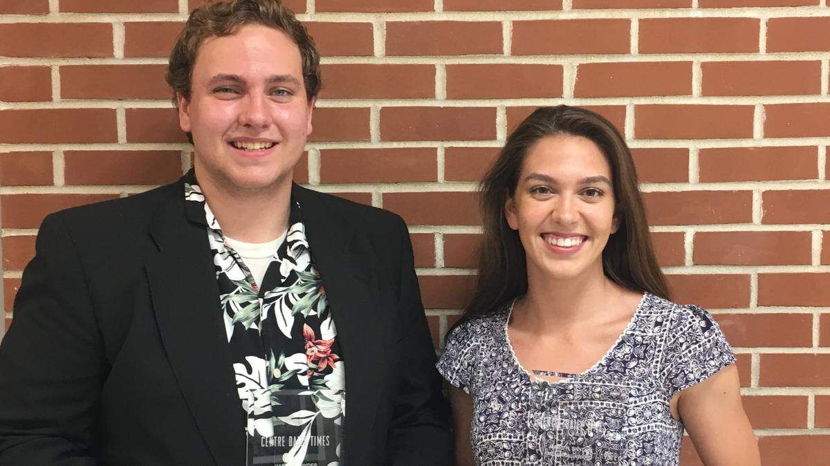 Penns Valley’s Max Engle and Marissa Stecko were named the school’s Snyder Award winners on Tuesday. Other schools’ winners will be announced next week.